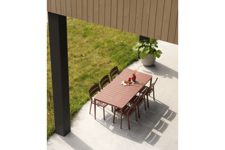 Bigby matbord 195x90 H73 cm zin red Brafab