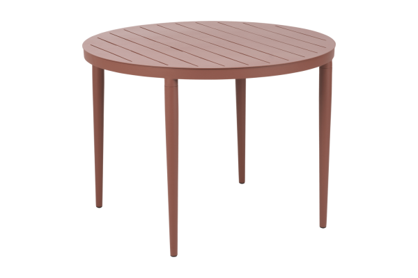 Bigby matbord Ø100 H73 cm zin red Brafab