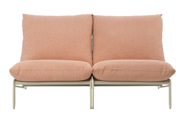 Blixt loungefåtölj pearl white/teddy orange Brafab