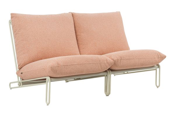 Blixt loungefåtölj pearl white/teddy orange Brafab