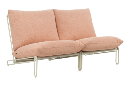 Blixt loungefåtölj pearl white/teddy orange Brafab