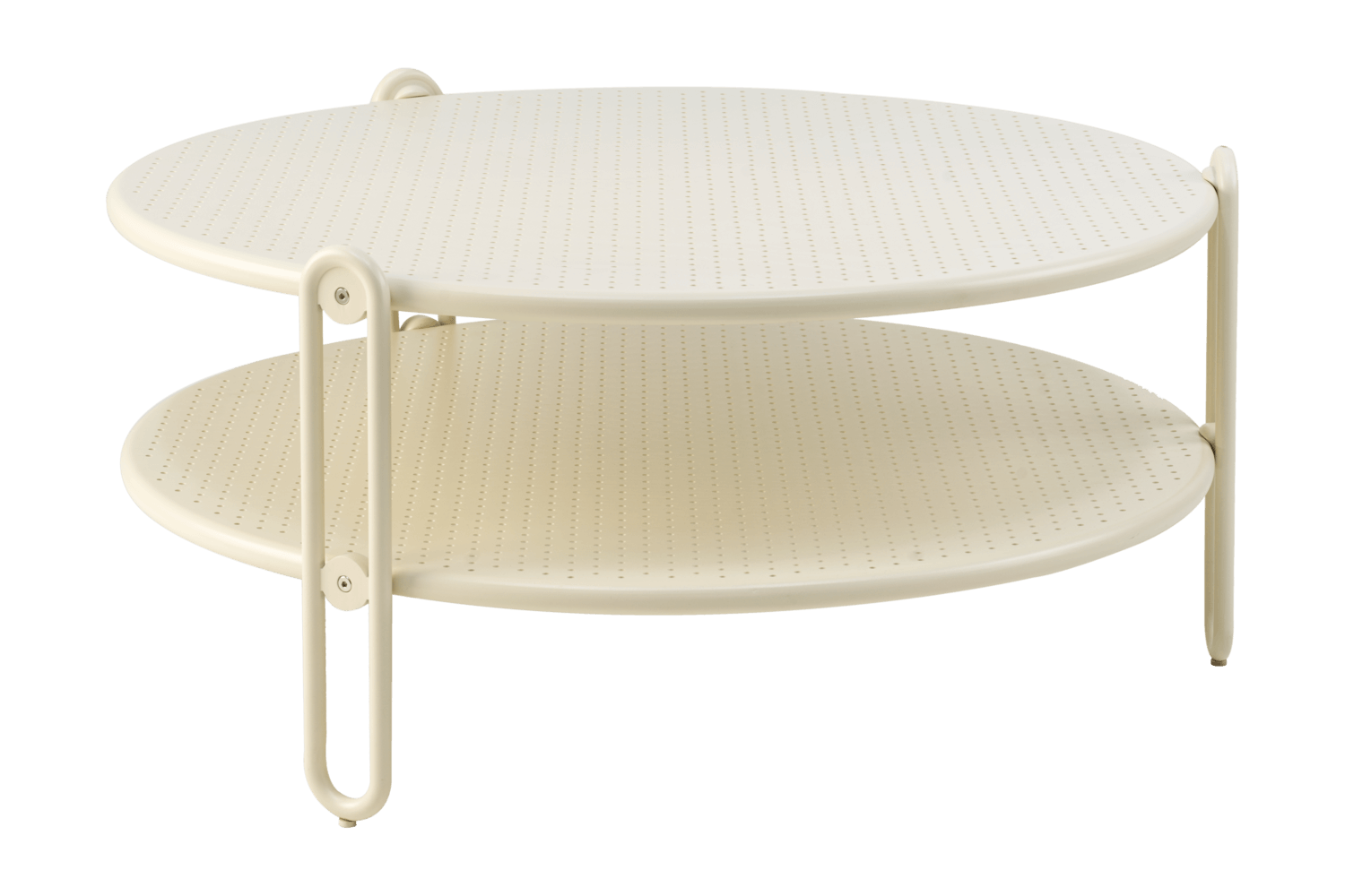 Blixt soffbord Ø85 H39 cm pearl white Brafab