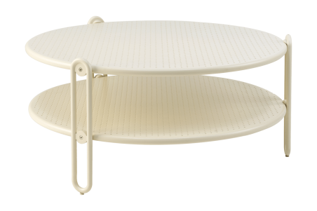 Blixt soffbord Ø85 H39 cm pearl white Brafab