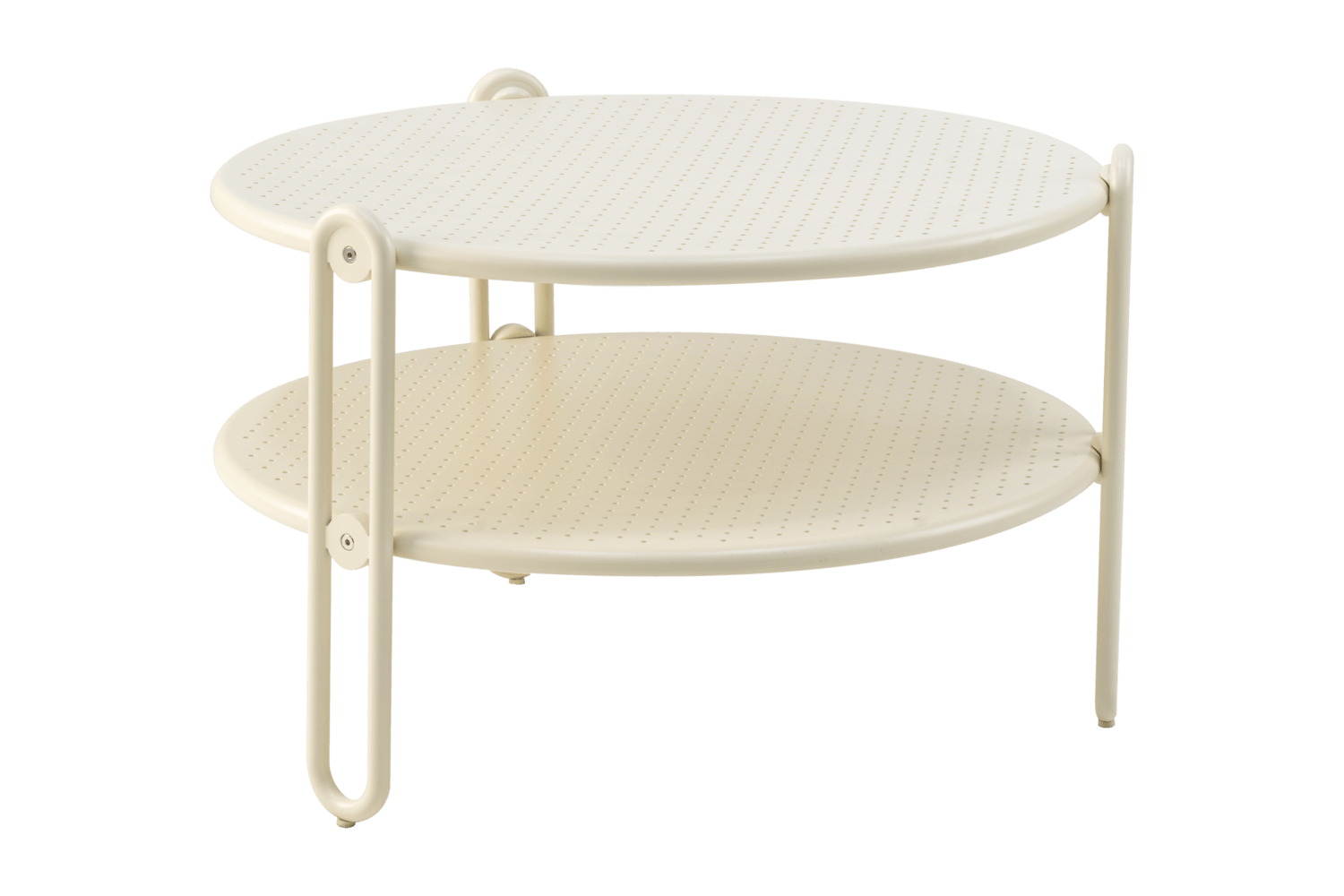 Blixt soffbord Ø65 H42 cm pearl white Brafab