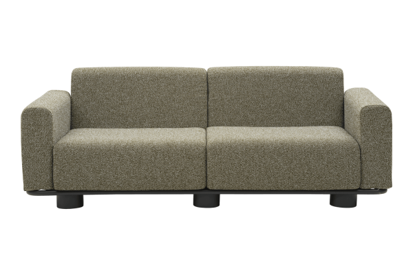 Bolster 2-sitssoffa antracit/teddy verde Brafab