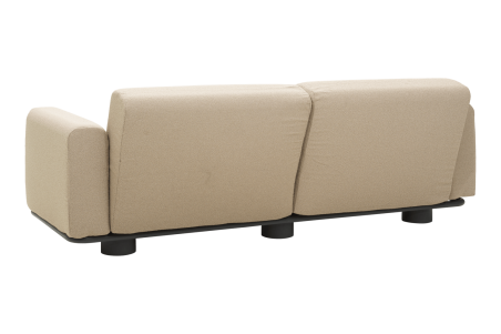 Bolster 2-sitssoffa antracit/teddy beige Brafab