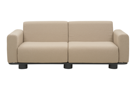 Bolster 2-sitssoffa antracit/teddy beige Brafab