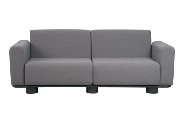 Bolster 2-sitssoffa antracit/teddy grey Brafab