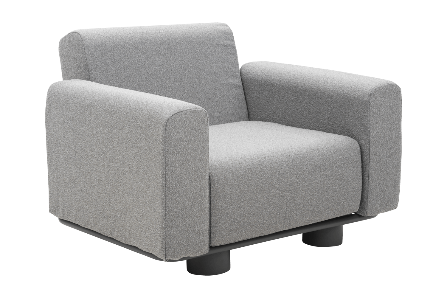 Bolster fåtölj antracit/teddy grey Brafab