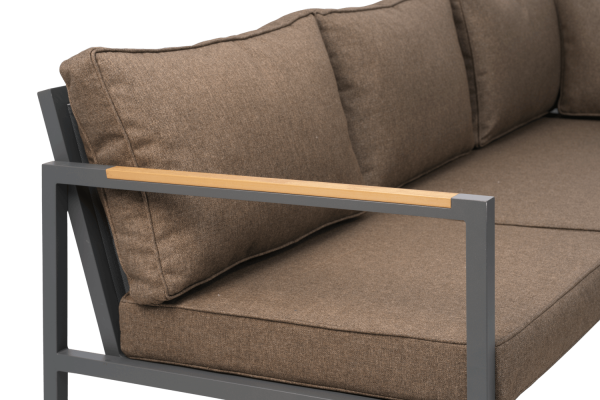 Cap soffgrupp stor antracit/brun Brafab