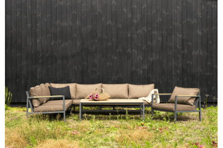 Cap soffgrupp stor antracit/brun Brafab