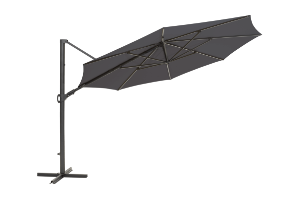 Cilento parasoll antracit/grå Brafab