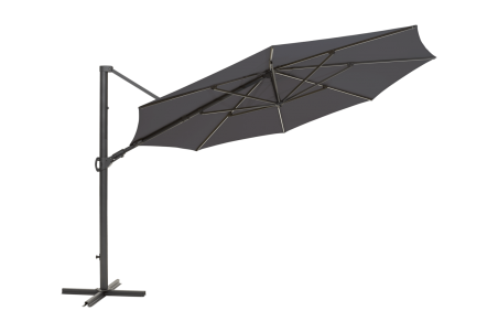 Cilento parasoll antracit/grå Brafab