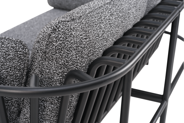 Collier fåtölj svart/teddy ant Brafab