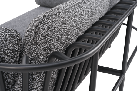 Collier fåtölj svart/teddy ant Brafab