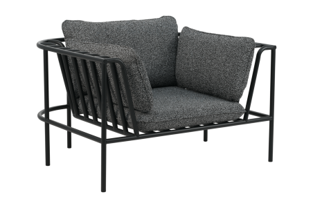 Collier fåtölj svart/teddy ant Brafab