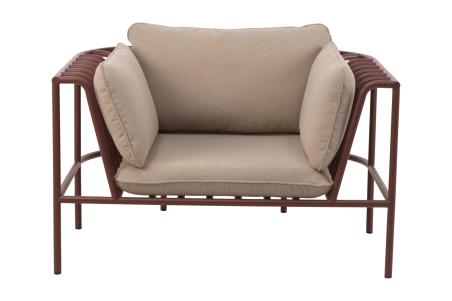 Collier fåtölj zin red/teddy beige Brafab