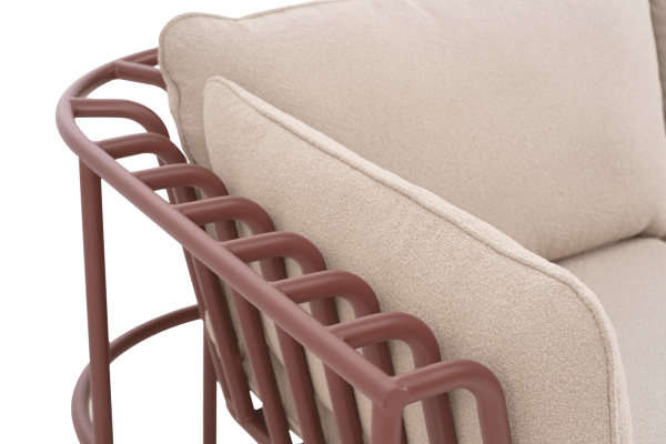 Collier fåtölj zin red/teddy beige Brafab