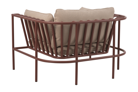 Collier fåtölj zin red/teddy beige Brafab