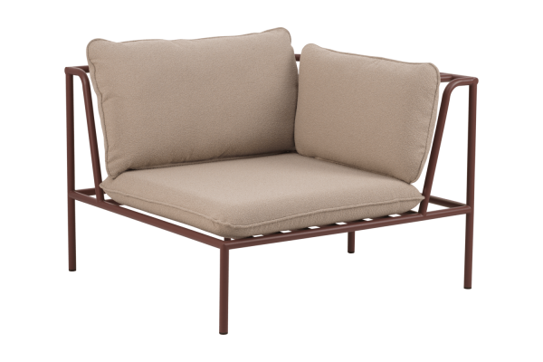 Collier hörndel zin red/teddy beige Brafab