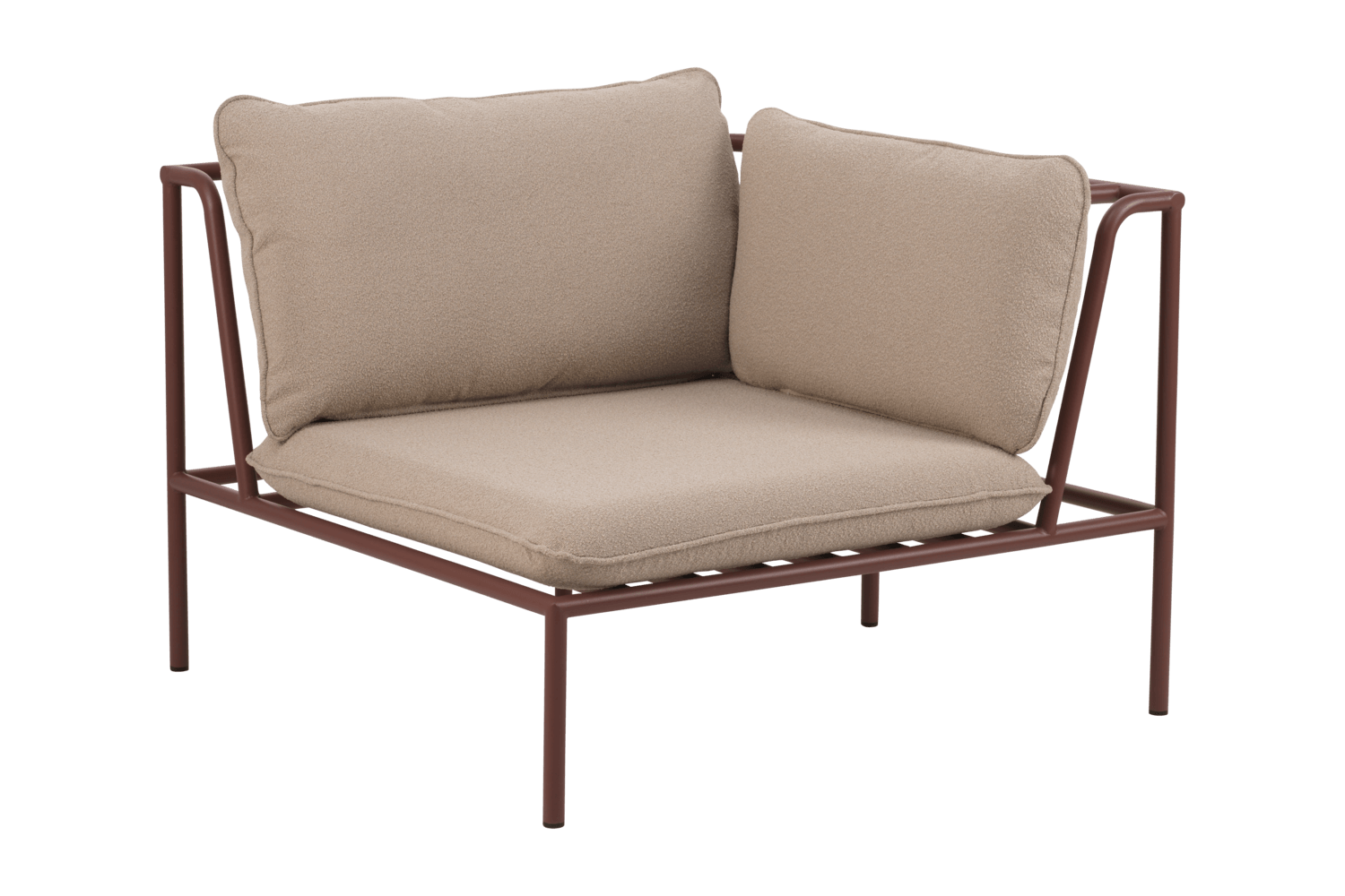 Collier hörndel zin red/teddy beige Brafab