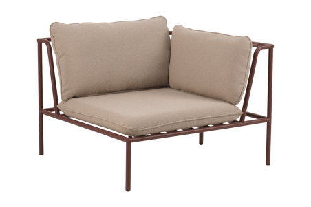 Collier hörndel zin red/teddy beige Brafab