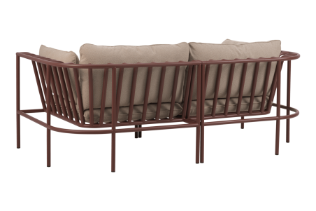 Collier hörndel zin red/teddy beige Brafab