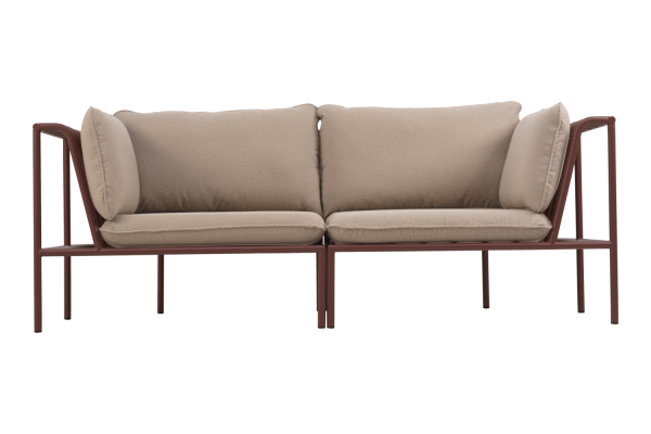 Collier hörndel zin red/teddy beige Brafab