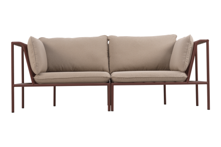 Collier hörndel zin red/teddy beige Brafab