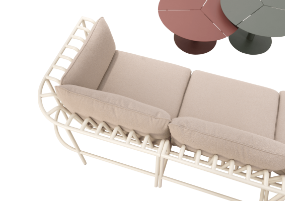 Collier mittdel pearl white/teddy beige Brafab