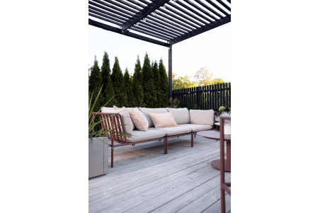 Collier mittdel zin red/teddy beige Brafab