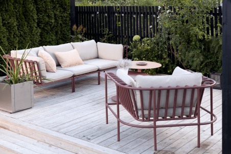 Collier mittdel zin red/teddy beige Brafab