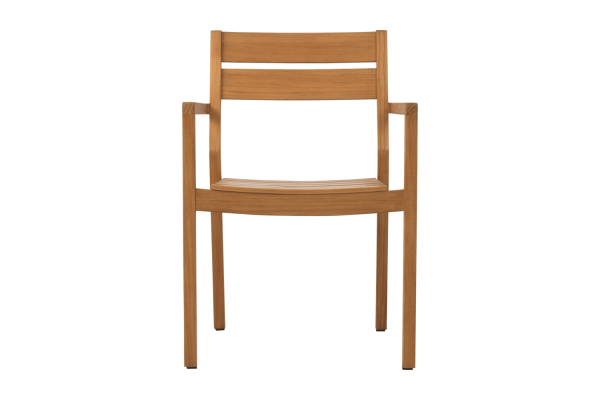 Delia teak karmstol natur Brafab