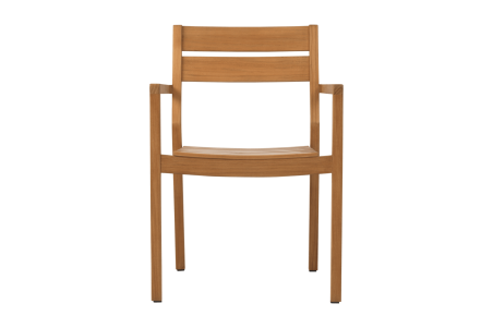 Delia teak karmstol natur Brafab