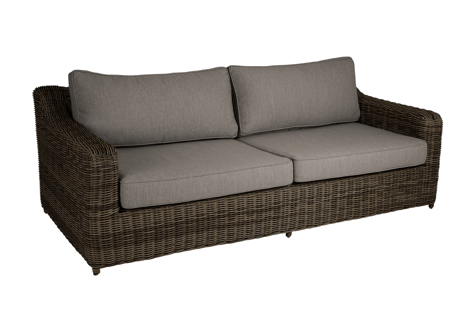 Glendon 2,5-sitssoffa dark brown/soft moose Brafab