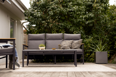 Gordon 3-sits soffa antracit/soft dawn Brafab