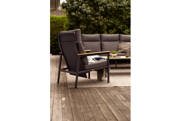 Gordon fåtölj antracit/soft dawn Brafab