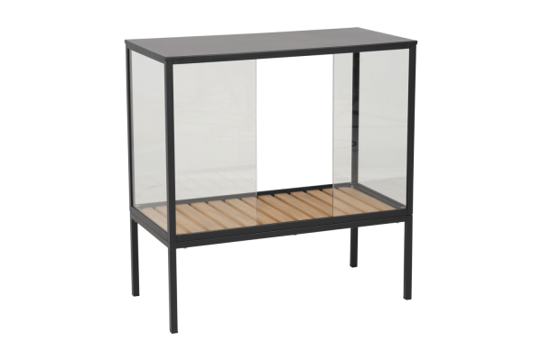 Grower Greens växtskåp låg svart Brafab