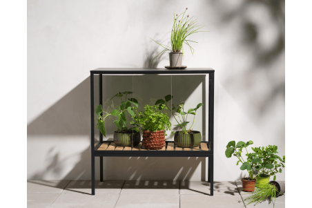 Grower Greens växtskåp låg svart Brafab