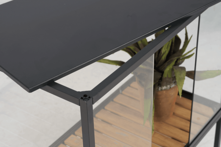 Grower Greens växtskåp låg svart Brafab