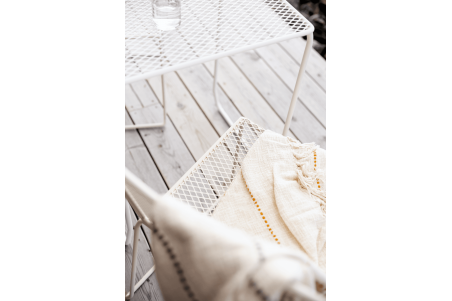 Haru cafébord pearl white Brafab