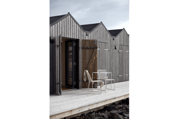 Haru cafébord pearl white Brafab