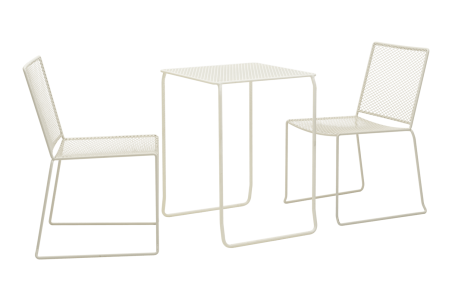 Haru cafébord pearl white Brafab