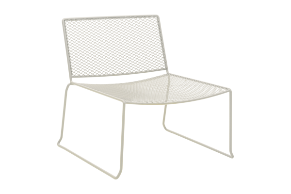 Haru loungefåtölj pearl white Brafab