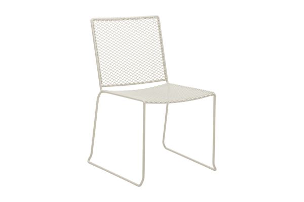 Haru matstol pearl white Brafab