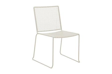 Haru matstol pearl white Brafab