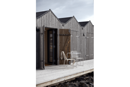 Haru matstol pearl white Brafab