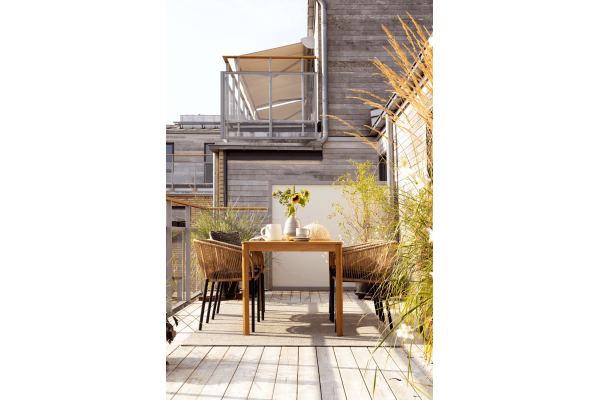 Joe matbord 140x80x73 cm natur Brafab