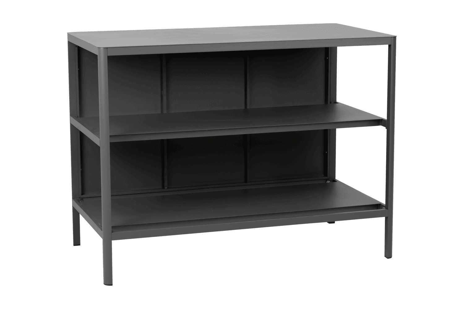 Kelia utekök med öppna hyllor antracit Brafab