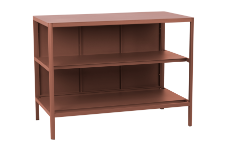 Kelia utekök med öppna hyllor zin red Brafab